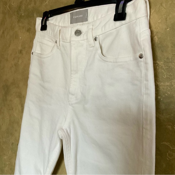 Everlane | High Rise Skinny Jeans | Bone Off-White Denim | 26 - Picture 4 of 5